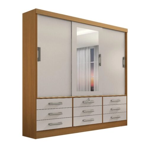 GUARDA ROUPA 3 PORTAS MERIDIAN – D’DORO - Image 2