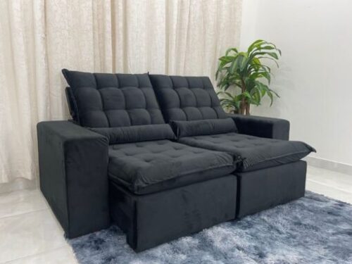 Sofá Retrátil Reclinável Small 2.00m – Veludão - Image 2