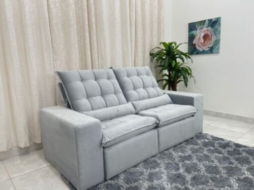 Sofá Retrátil Reclinável Small 2.00m – Veludão