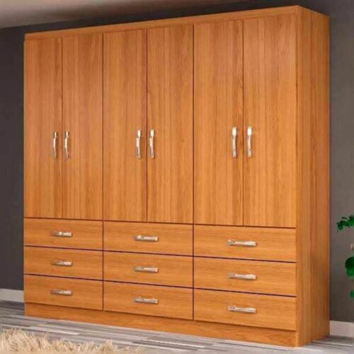 GUARDA ROUPA BERGAMO 6 PORTAS 9 GAVETAS