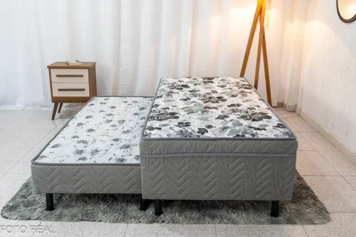 Cama Box Solteiro Dackar + Cama Auxiliar Orthoside - Image 3