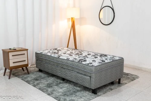 Cama Box Solteiro Dackar + Cama Auxiliar Orthoside - Image 2