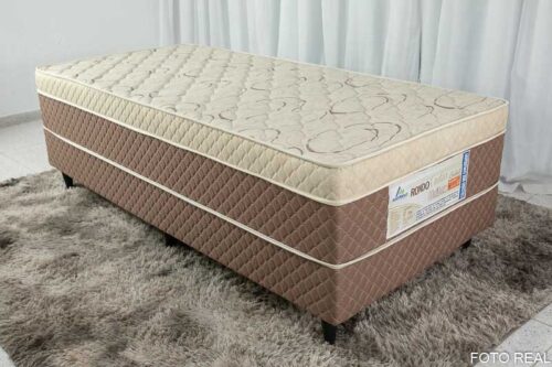 Cama Box Solteiro Ortopédico com Espuma D33 Rondoconfort Rondomoveis