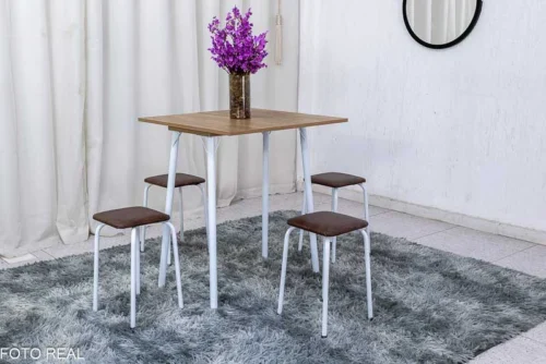 Mesa dobrável Bali C/ 4 Tamboretes